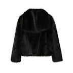 New Fashion Gradient Fluffy Fur Coat Women