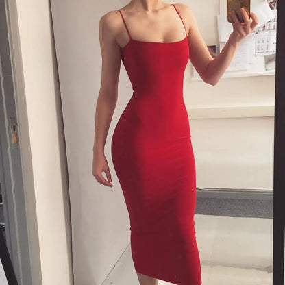 Summer Women's Dress Long Sling Dresses
