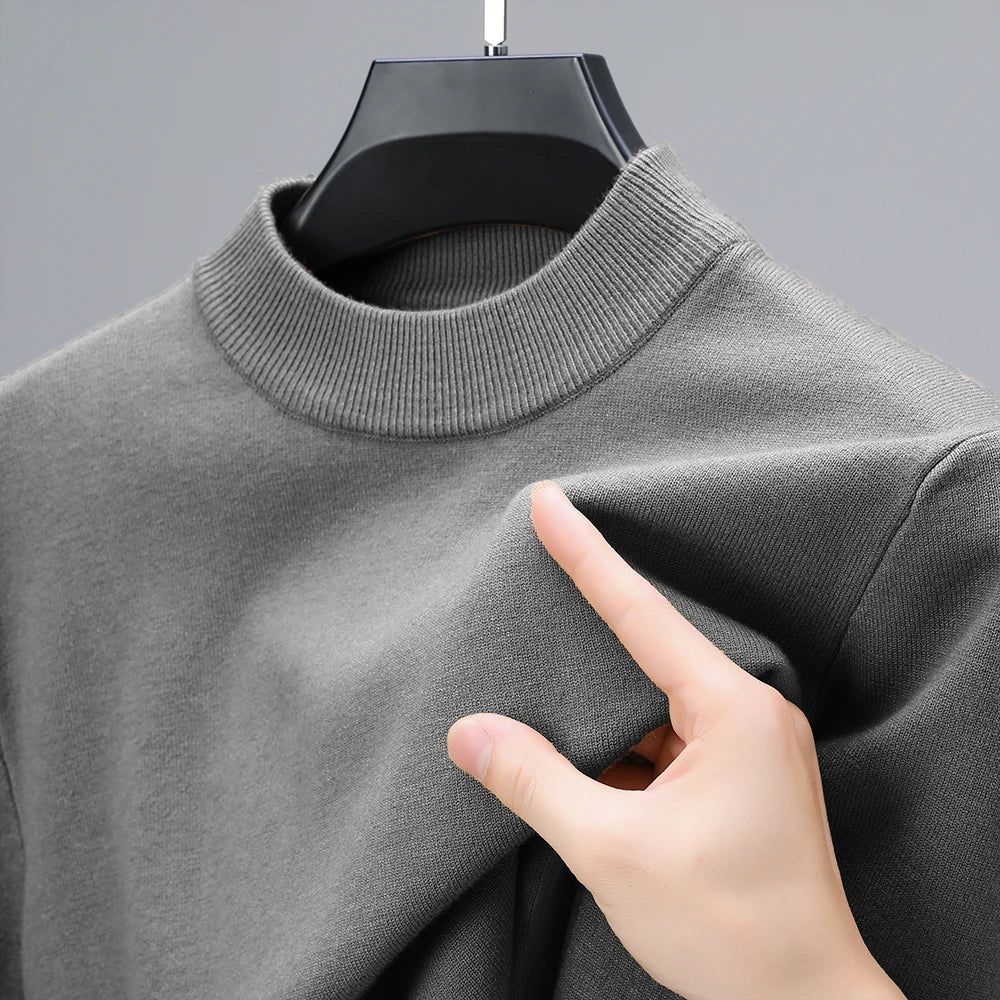 Cold-Season Mock Neck Pullover