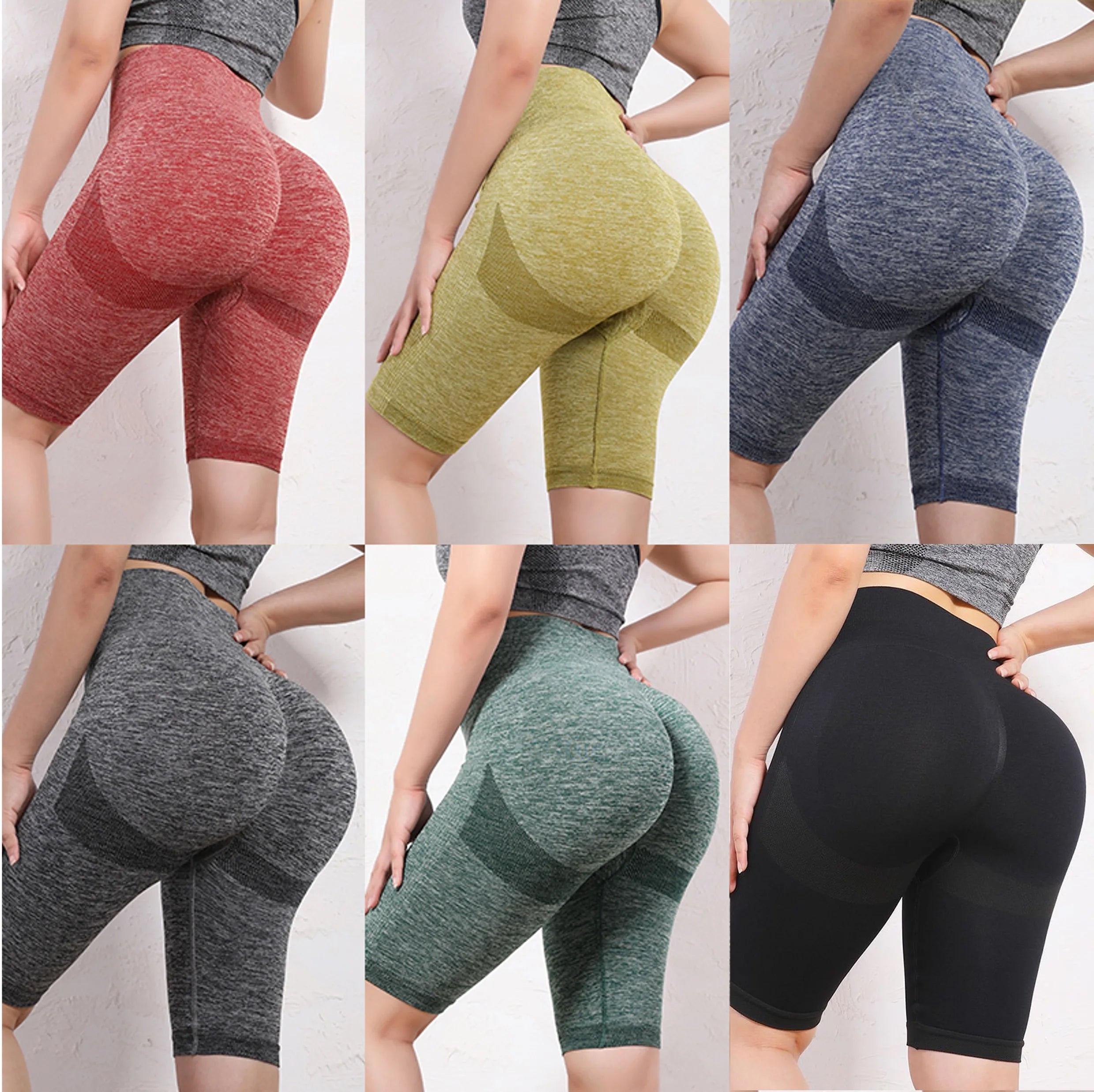 Yoga Shorts High Waist Tummy Control Workout Compression Tights