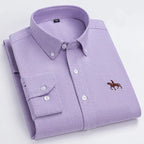 Mens Leisure Embroidered Horse Shirts Streetwear