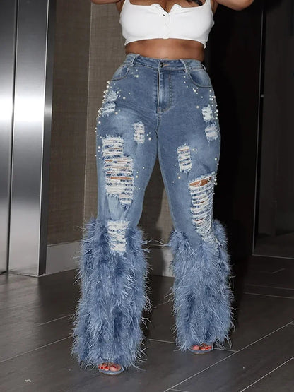 Fashion Women's Jeans Casual Denim Pant