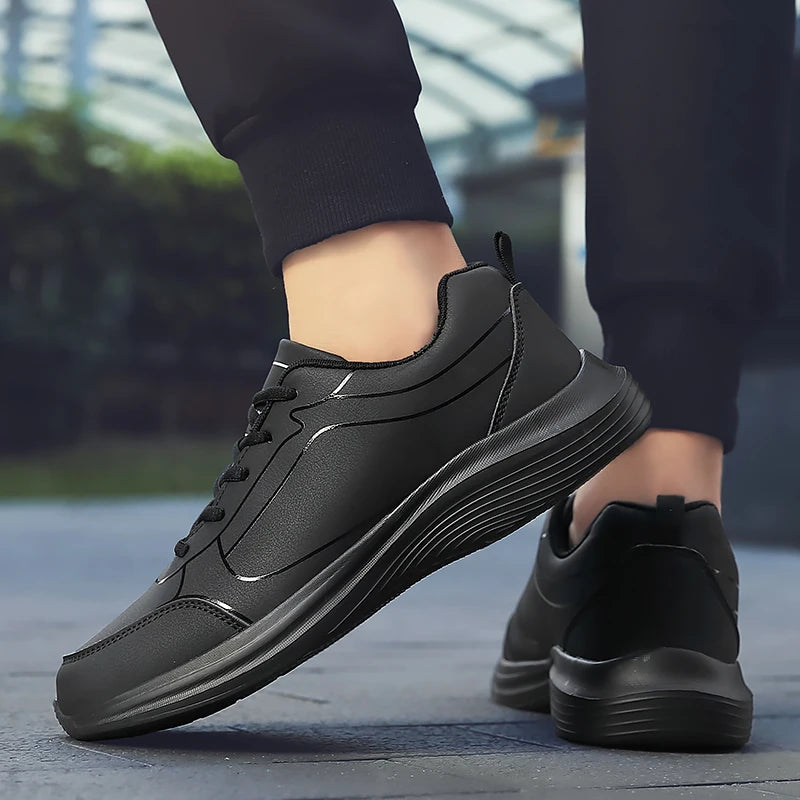 Men Casual Leather Sneakers