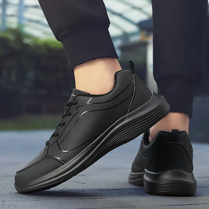 Men Casual Leather Sneakers