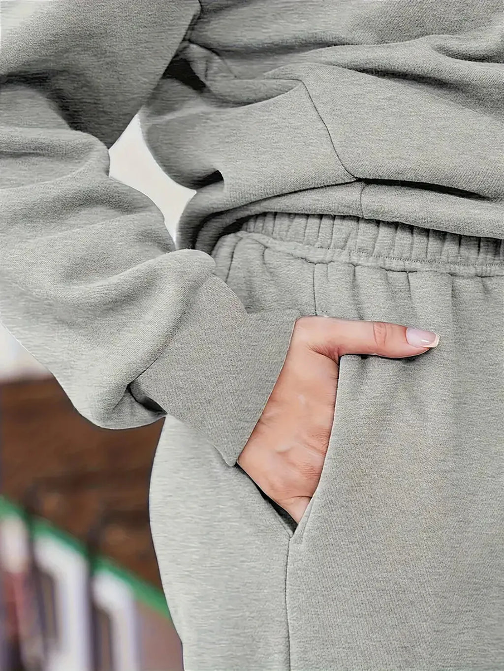 Women Pockets Down Collar Zipper Long Sleeve Pullover Sweatshirt