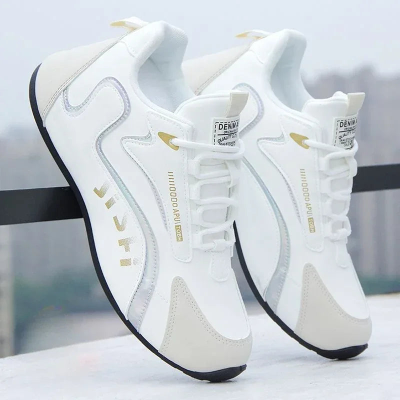 Men's Leather Waterproof Sneakers Casual Sports Shoes