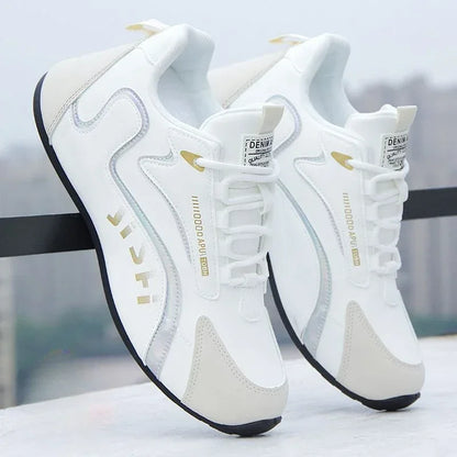 Men's Leather Waterproof Sneakers Casual Sports Shoes