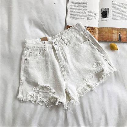 Denim Shorts Women Summer Fashion Casual High Waist