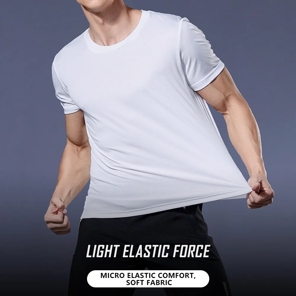 Men's Quick Dry Short Sleeve Gym Running T-Shirt