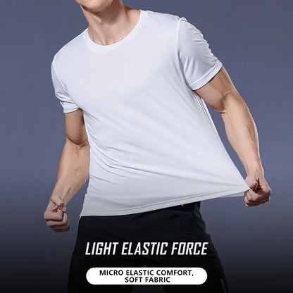 Men's Quick Dry Short Sleeve Gym Running T-Shirt