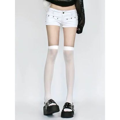 Women Streetwear Fashion 2000s Jean Shorts Denim Hot Pants