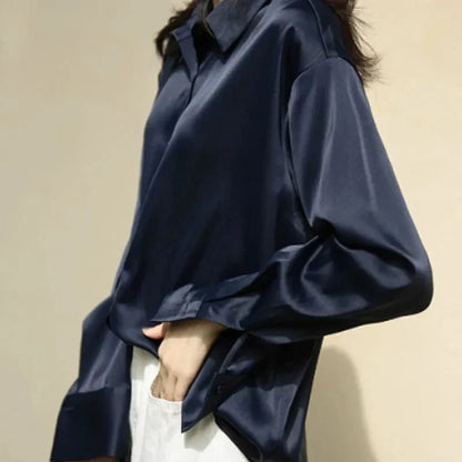 Vintage Blouse Women White Tops Lady Long Sleeves
