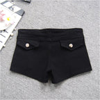 Summer New All-match high Street Zipper shorts Casual Women Clothing