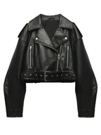 Leather Jacket High Street Motorcycle Coat