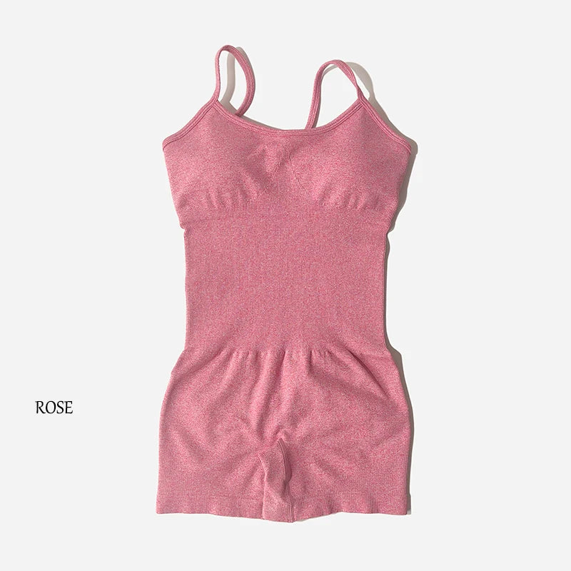 Yoga Set Women Fitness Sports Bra Workout Jump Suits Sportswear