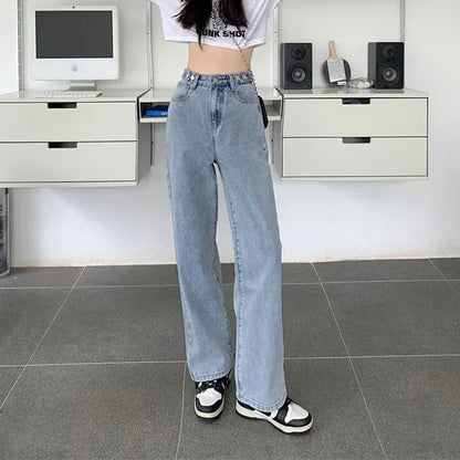 Loose Women Jeans High Waist Design Casual Style