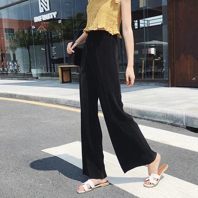 Women Fashion Summer Wide Leg Pants