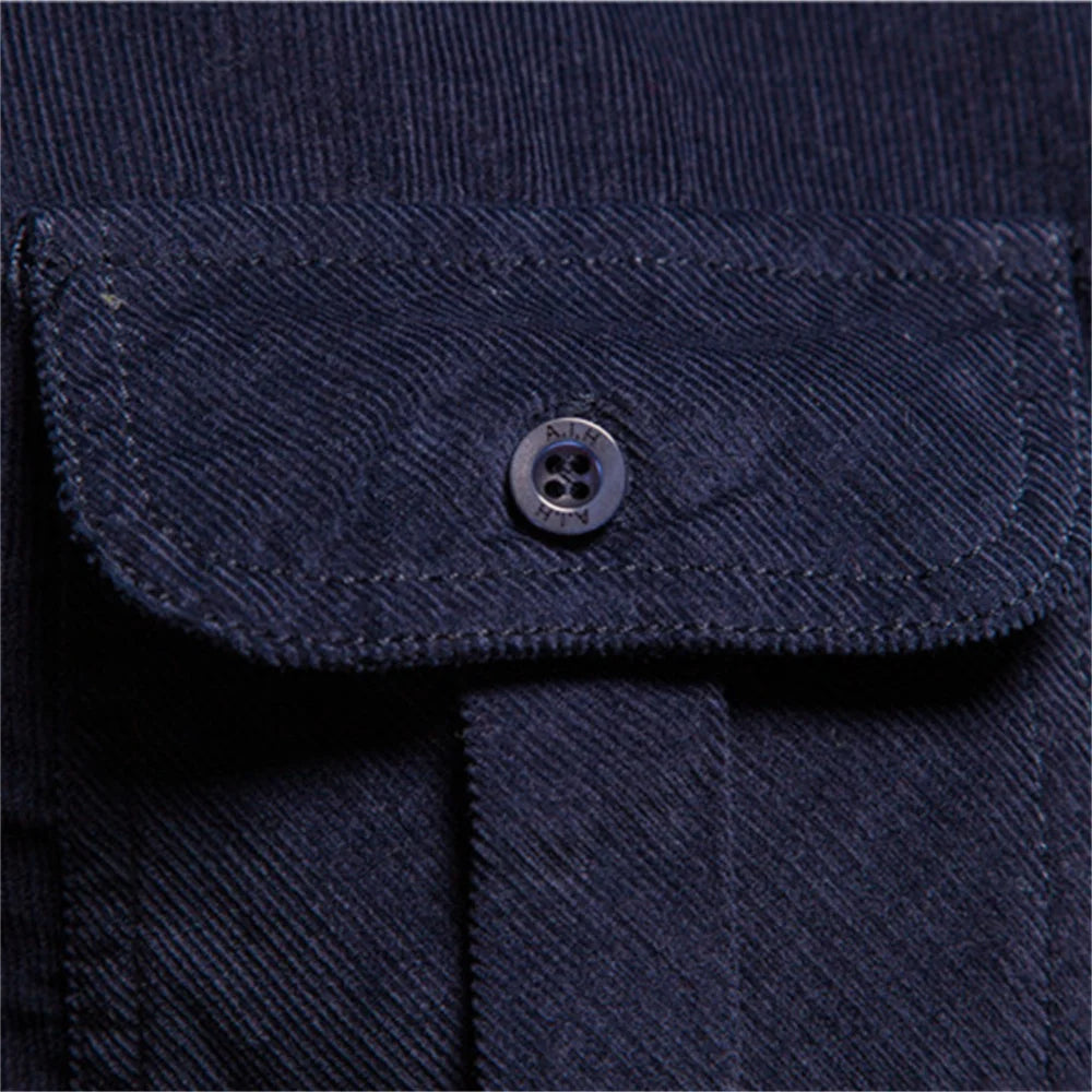 New Single Breasted 100% Cotton Men's Shirt Casual Fashion