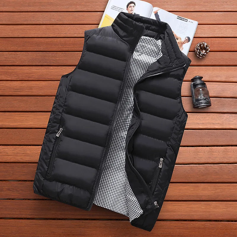 Men Jacket Sleeveless Winter Jacket