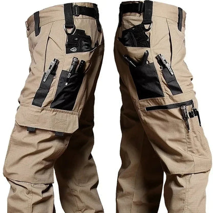 Men Waterproof  pants Outdoor Multi-pocket Wear-resistant Cargo Pant