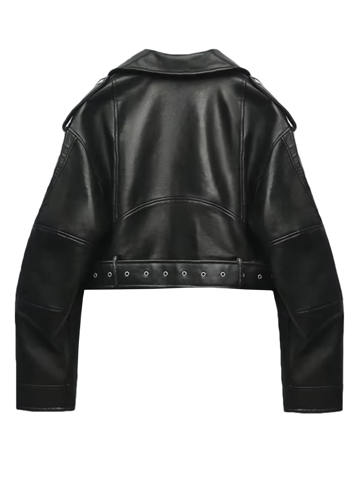 Leather Jacket High Street Motorcycle Coat