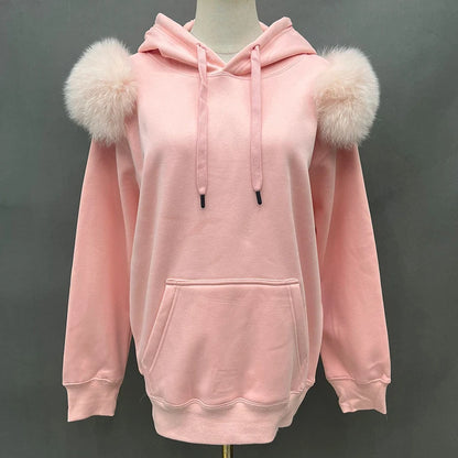 New Arrival Autumn Winter Hoodie Women Fleece Pullover With Hood