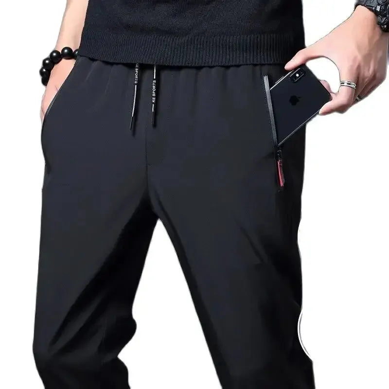 Men's Casual Pants Stretch Slim Fit Elastic Waist Jogger