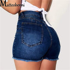 New High Waist Skinny Hips Stretch Leg Length Tight Hips Jeans