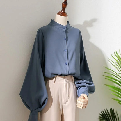 Woman Spring Autumn Style Blouses Shirt Lady Long Sleeve