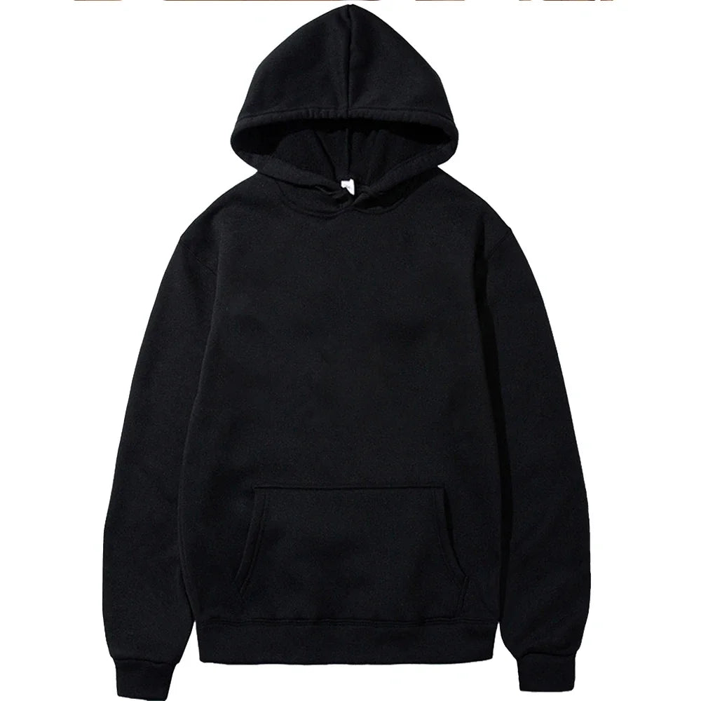 Fleece Warm Hoodies Spring Autumn Pullovers Fashion Sweatshirts Top