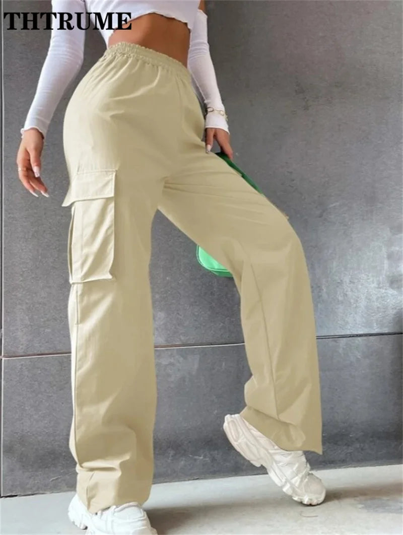 Vintage Streetwear Cargo Pants Fashion Women