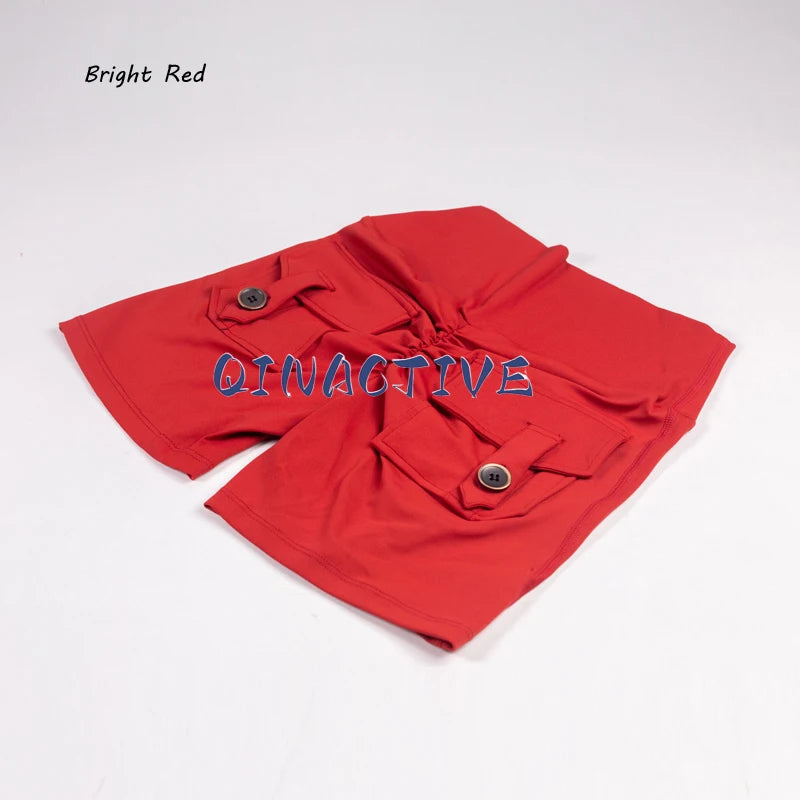 Yoga Shorts for Women Pocket Scrunched Butt Gym Leggings