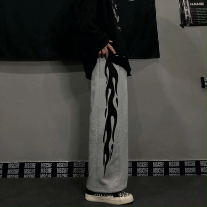 Japanese Oversize Graphic Wide Sweatpants
