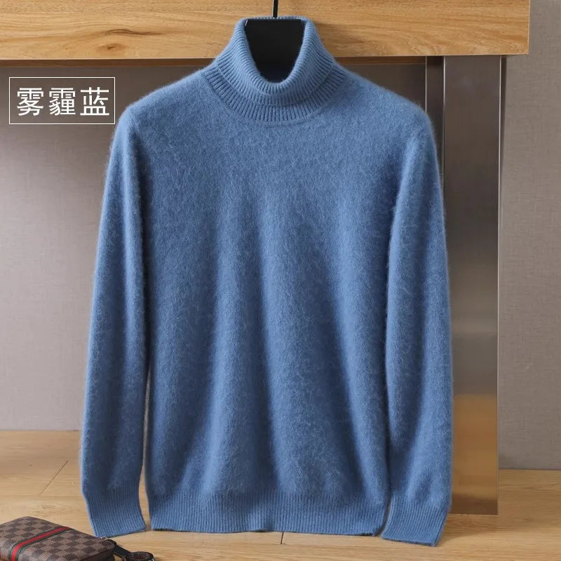 Men's Sweater High Winter New Tops Long Sleeve High-End Jumpers