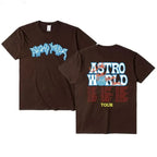 New T Shirt Men Women Jack T-Shirts Wish You Were Here Tour Letter Print Tops Brown