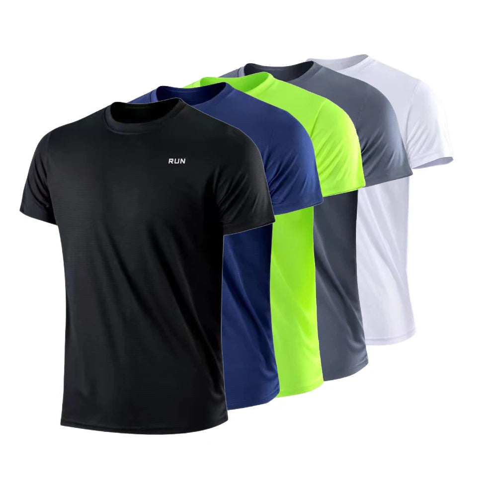 Men's Quick Dry Short Sleeve Gym Running T-Shirt