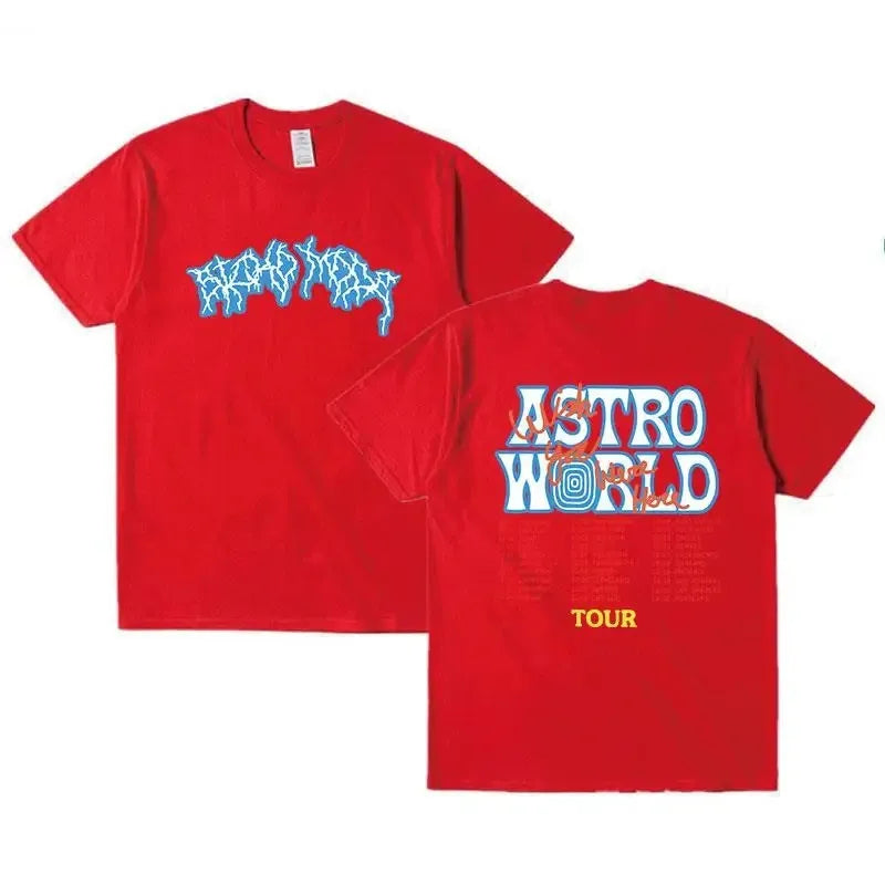 New T Shirt Men Women Jack T-Shirts Wish You Were Here Tour Letter Print Tops Brown