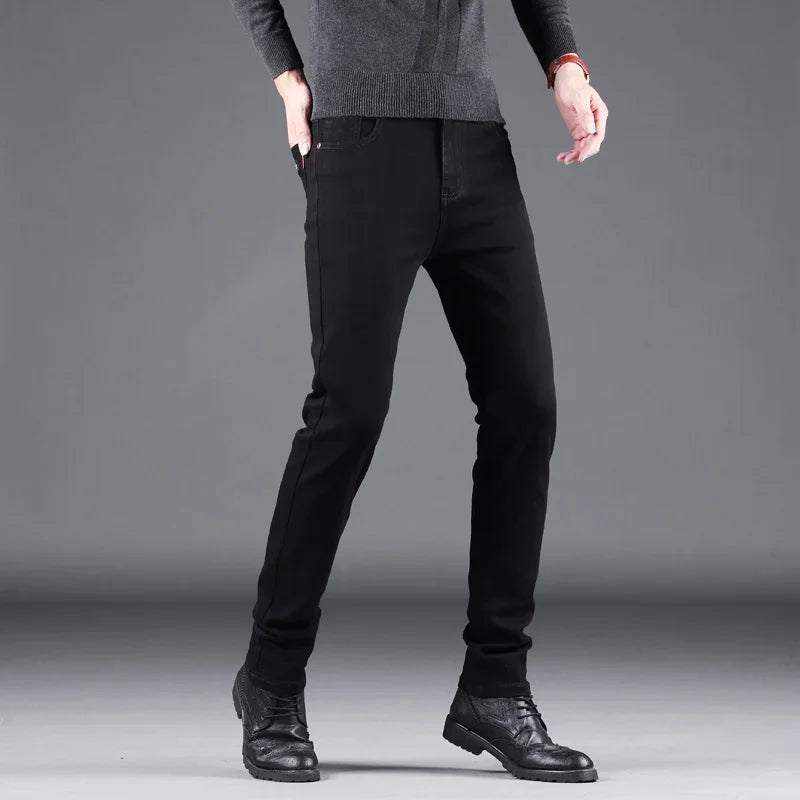Straight fit Black jeans For Men