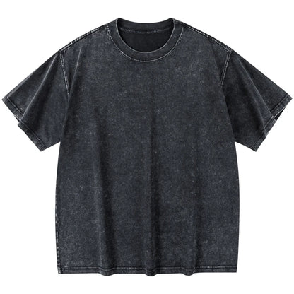 Men's Women Vintage T-Shirts Street Hip Hop Casual Cotton Short Sleeve