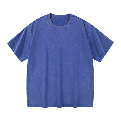 Men's Women Vintage T-Shirts Street Hip Hop Casual Cotton Short Sleeve