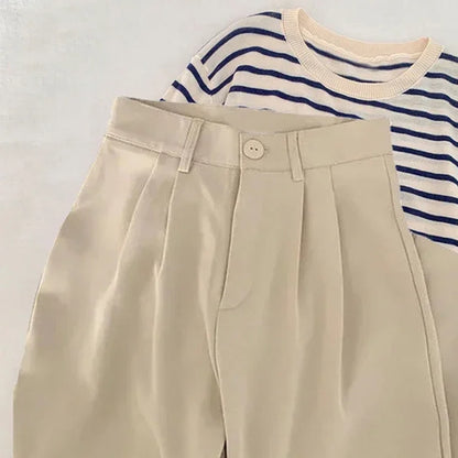 Women Suit Pants Fall Straight Office Ladies Korean Fashion Trousers