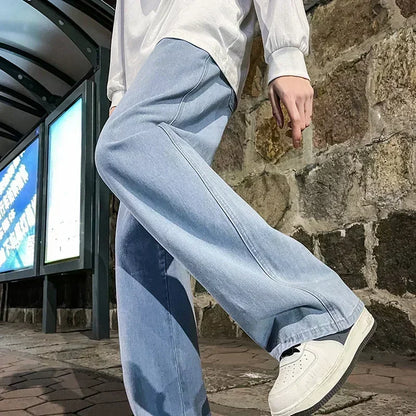 Men Loose Straight Wide Leg Pants
