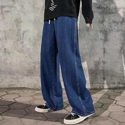 Men Loose Straight Wide Leg Pants