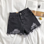 Denim Shorts Women Summer Fashion Casual High Waist