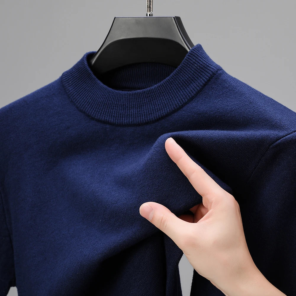 Cold-Season Mock Neck Pullover