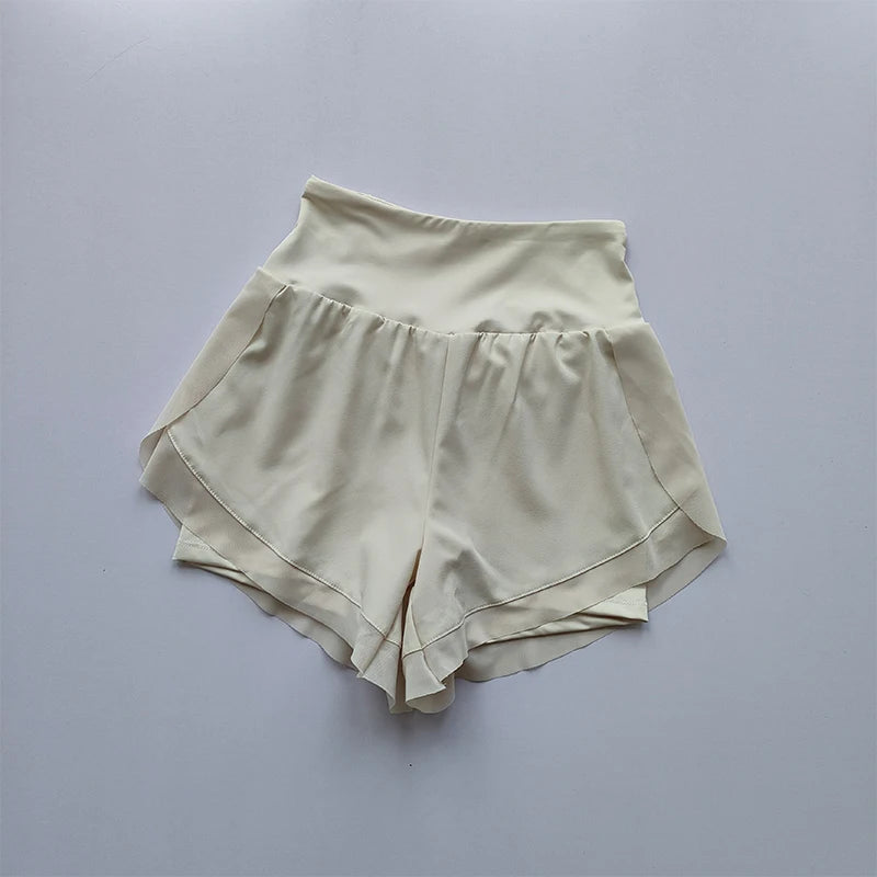 Women's Sports Shorts Mesh 2 In 1 Quick-dry Yoga Shorts