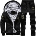 Men Sports Suit Tracksuit Hooded Sportswear