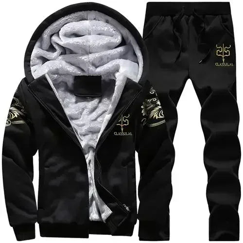 Men Sports Suit Tracksuit Hooded Sportswear