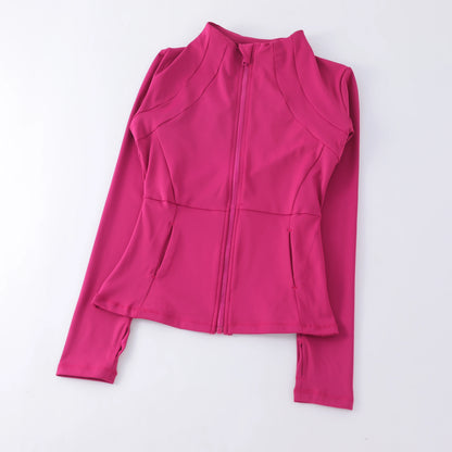 Yoga Clothes Windbreaker Sportswear Woman Running Long Sleeve Sweatshirt