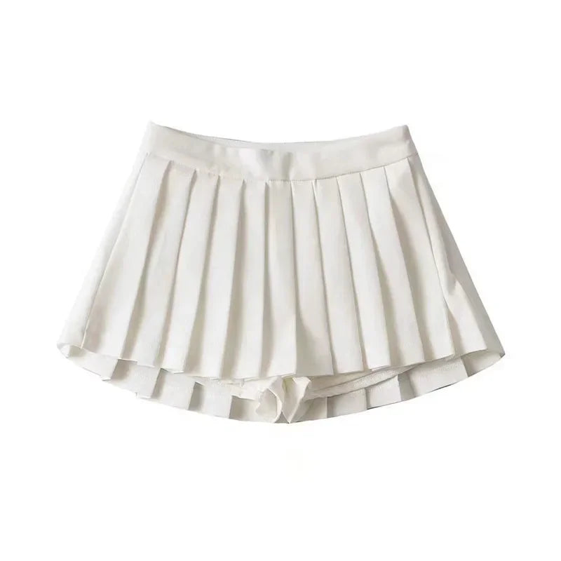 Women Skirts High Waist Summer Vintage White Designed Dance Skirt